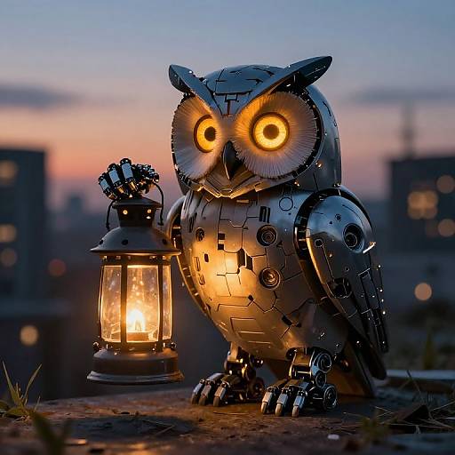 Mechanical Owl of Twilight Dreams