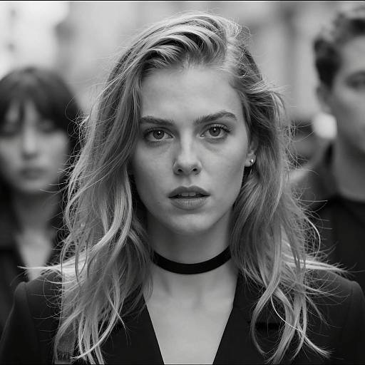 Intense Portrait in Black and White