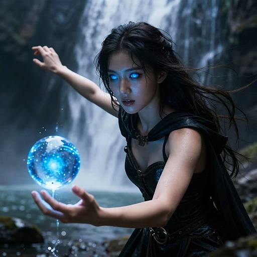 Photorealistic Magic Water Witch