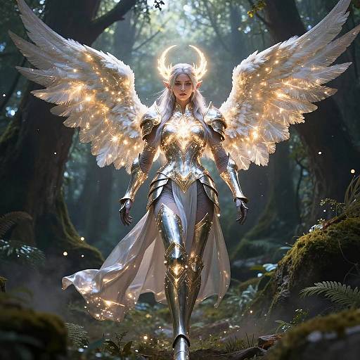 Aasimar Angelic Warrior Portrait