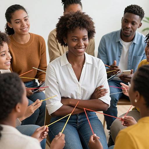Empowered African-American Woman Networking