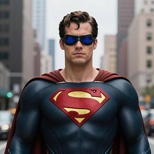 Realistic Male Superhero in Urban Setting