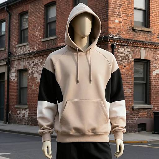 Stylish Mannequin in Urban Brick Setting