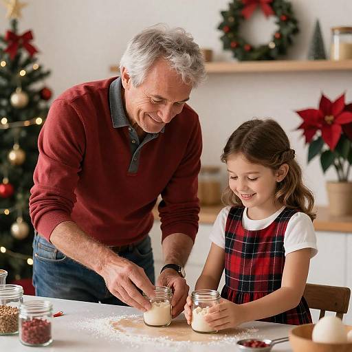 Heartwarming Kitchen Baking Moment