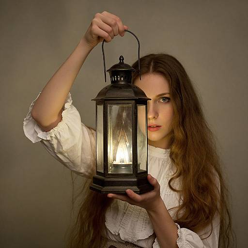 Enchanted Woman with Lantern