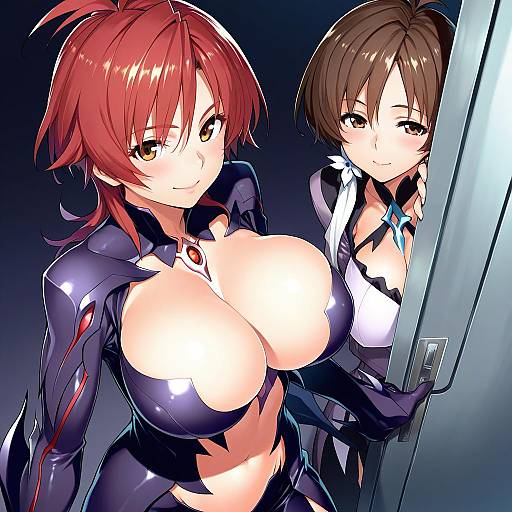 Illustration of Amaha masane, witchblade in the style of Sawayaka samehada