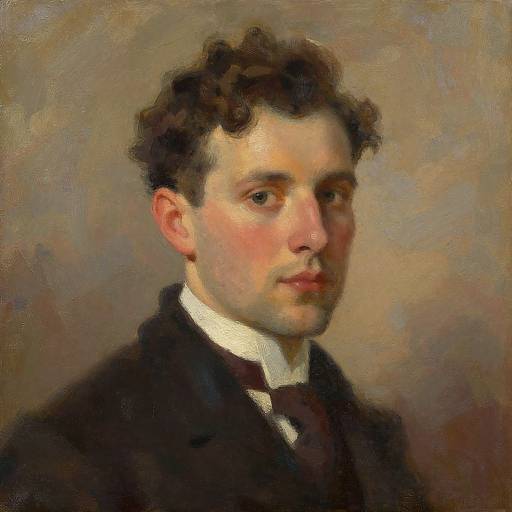 Vintage Portrait Oil Painting Style