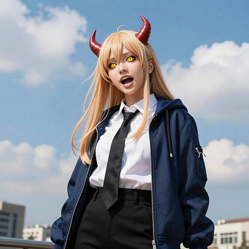 Ultra-Realistic Demon Girl Portrait