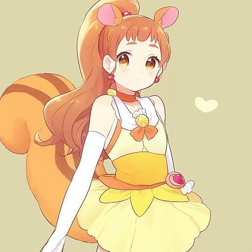 Illustration of Arisugawa himari, kirakira precure a la mode in the style of Ttanuu.