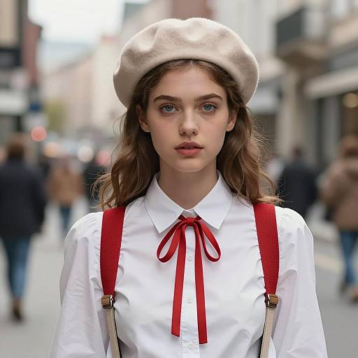 Chic Urban Portrait at Fancy Dress Party