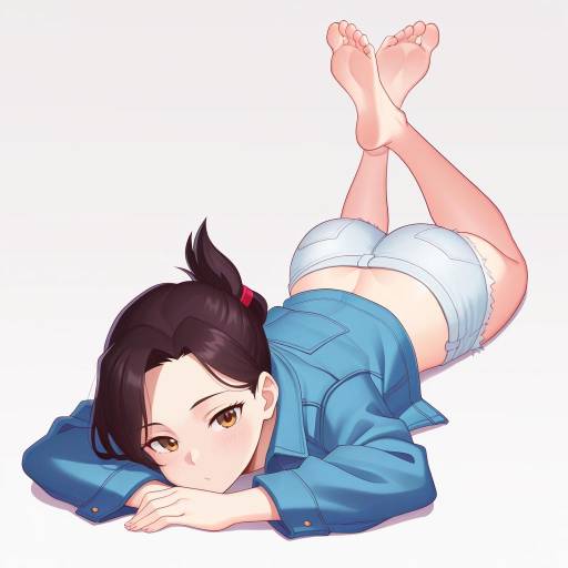 Serene Woman in Dreamy Pose Serene Woman in Dreamy Pose