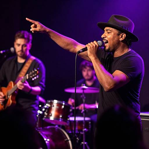 Energetic Musicians Performing on Stage