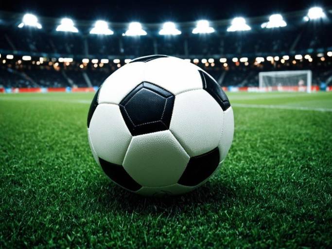 Vibrant Soccer Ball Stadium Wallpaper