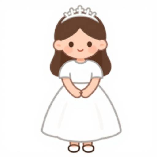First Holy Communion Girl Clipart
