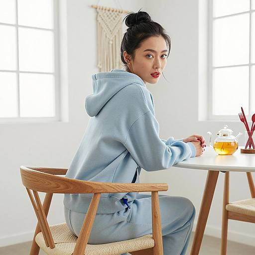 Casual Indoor Portrait of Asian Woman