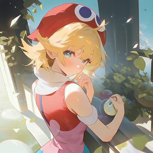 Illustration of Amitie (puyopuyo), puyopuyo in the style of Cirilla lin