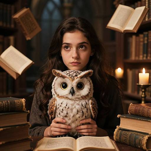 Magical Librarian in Mystical Library