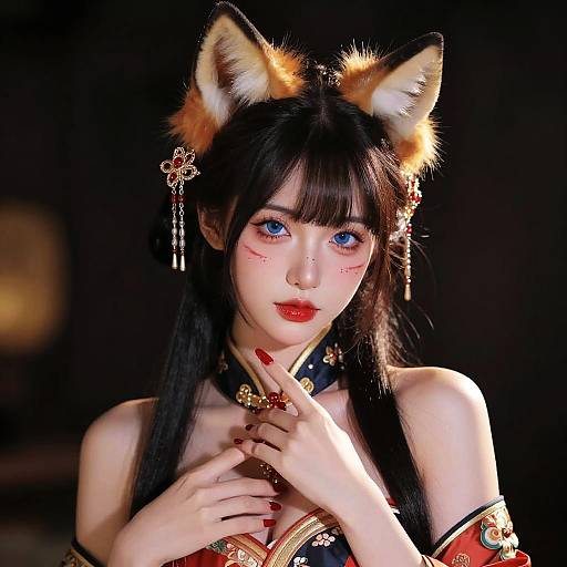 Stunning Portrait of a Girl in China Dress