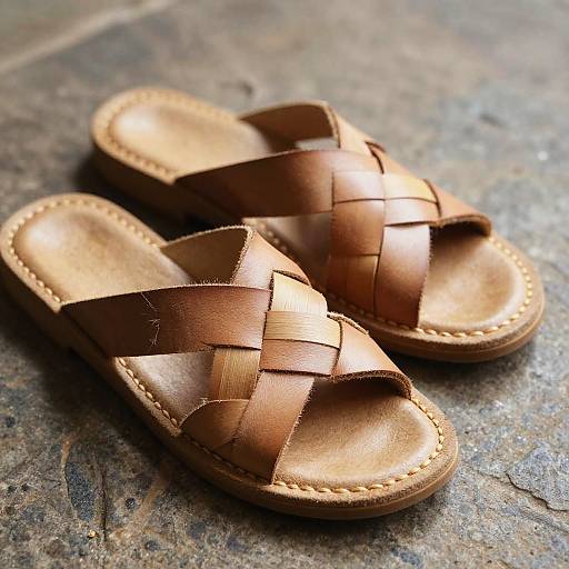 Handmade Huarache Sandals Close-Up