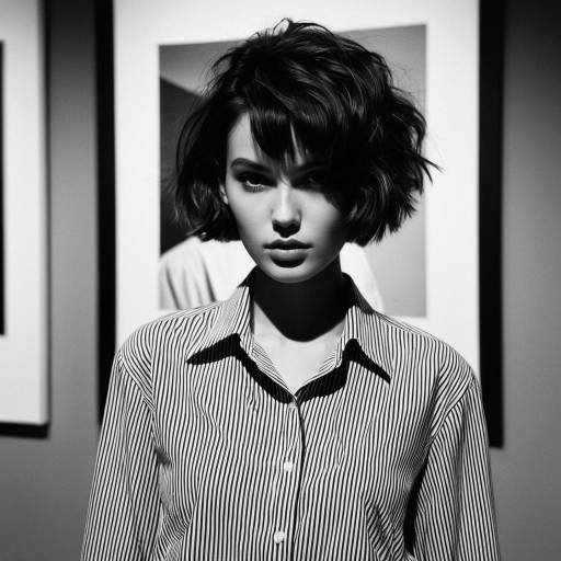 Chic French Crop in Art Gallery Setting