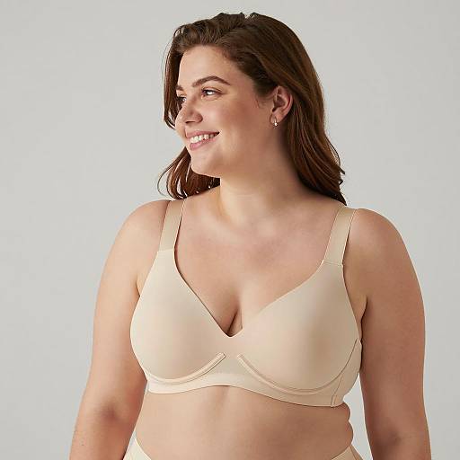 Radiant Plus-Size Woman in Profile