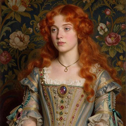 Pre-Raphaelite Redhead Victorian Portrait