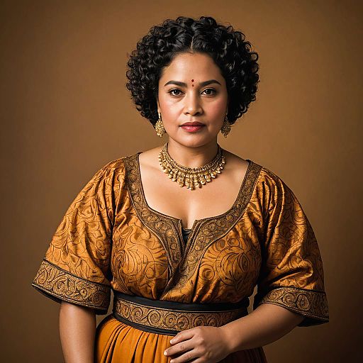 Elegant Māori Storyteller in Traditional Attire Elegant Māori Storyteller in Traditional Attire