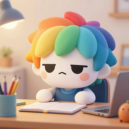 Cute Stressed Creature at Work