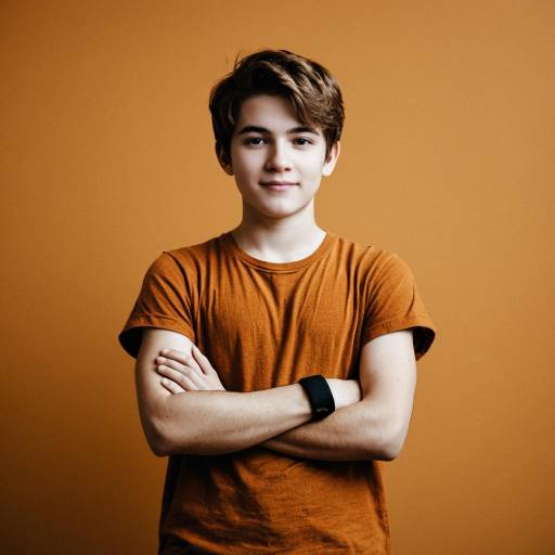 Stylish Boy with Pumpkin Spice Vibes
