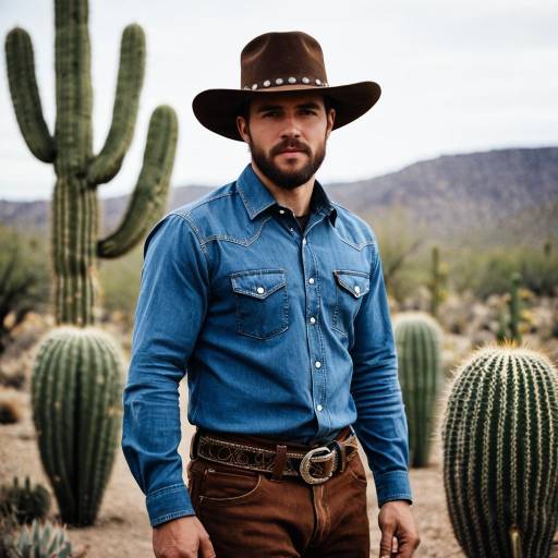Cowboy Portrait in Desert Landscape