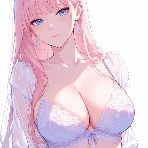 Elegant Lingerie Model in Pastel Colors Elegant Lingerie Model in Pastel Colors