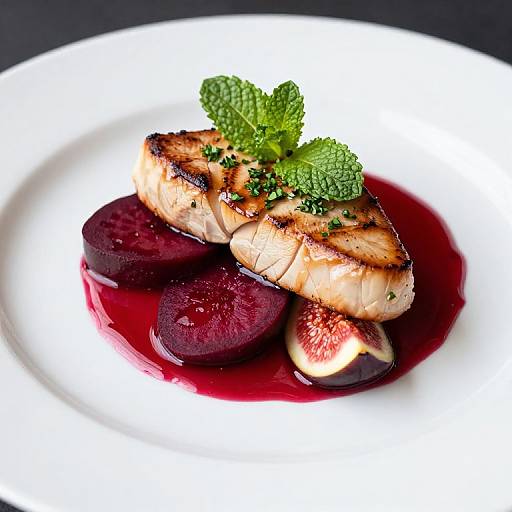 Elegant Foie Gras with Beetroot and Figs