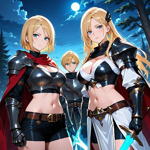 Sisters in Armor: Battle-Ready Beauty