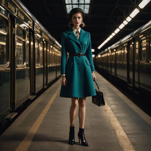 High Fashion at Vintage Train Station