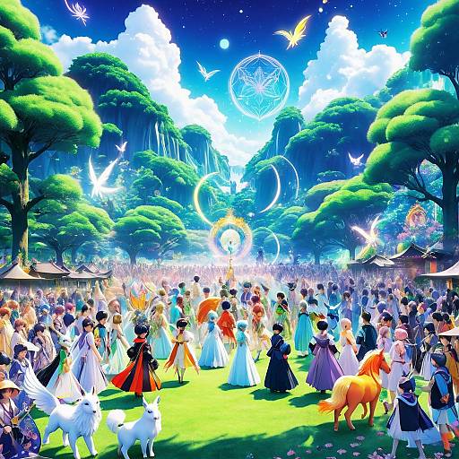 Anime Style Magical Creatures Festival