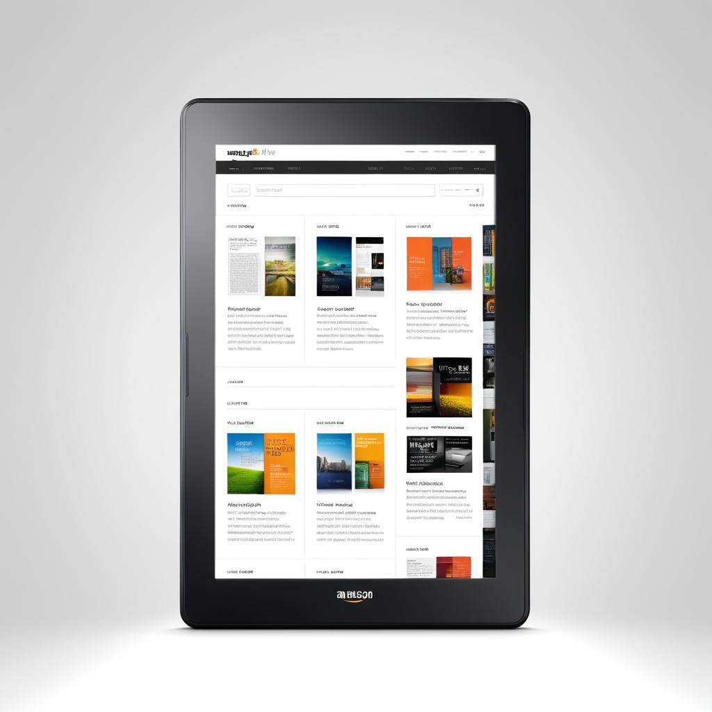 Sleek Website Design for Amazon Kindle