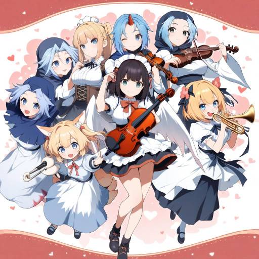 Magical Girls with Musical Instruments