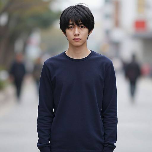 Realistic Portrait of Casual Male Model