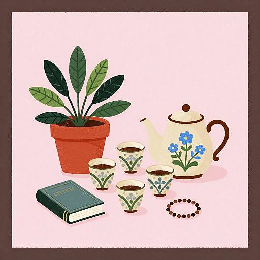 Decorative Digital Still Life Scene