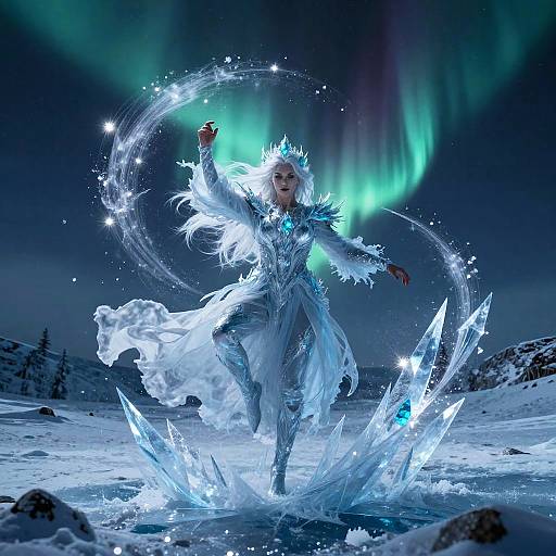 Epic Polar Mage in Frozen Tundra