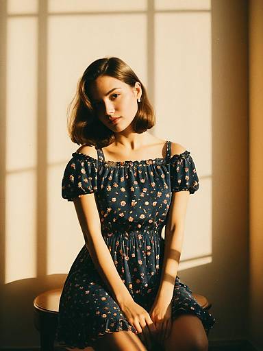 Casual Summer Floral Dress Woman