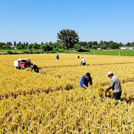 Vibrant Agricultural Harvest Scene