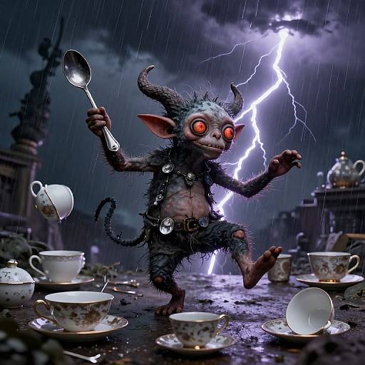 Thunderstorm Dancing Golem of Teacups