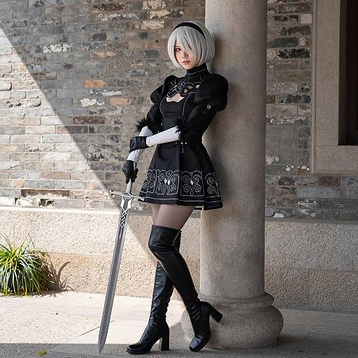 Dramatic Female Cosplayer Portrait