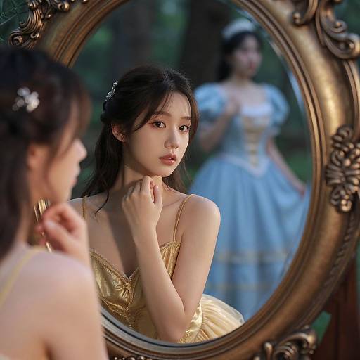 Ethereal Reflection in Enchanted Forest