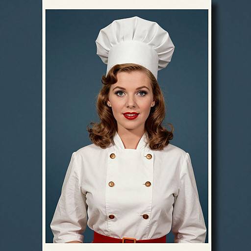 1960s Woman Chef Poster