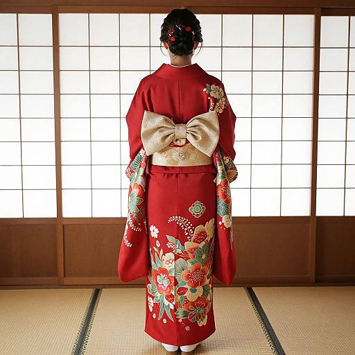 Back View Japanese Wedding Gown