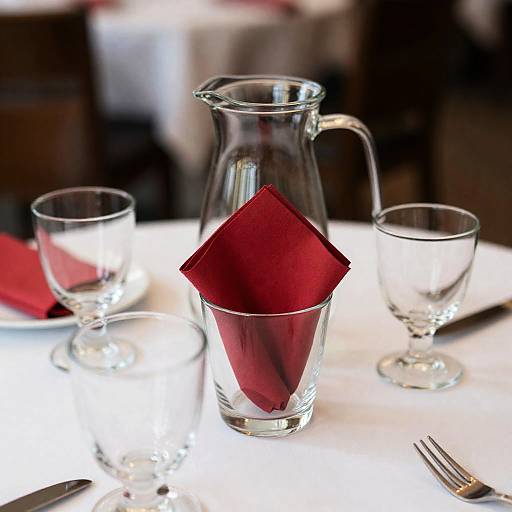 Elegant Table Setting with Glassware