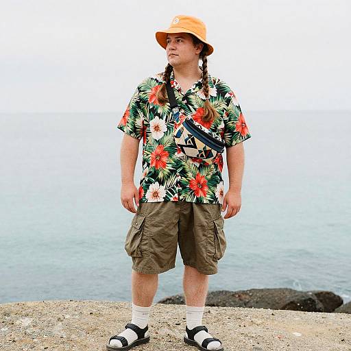 Viking Tourist in Hawaiian Shirt