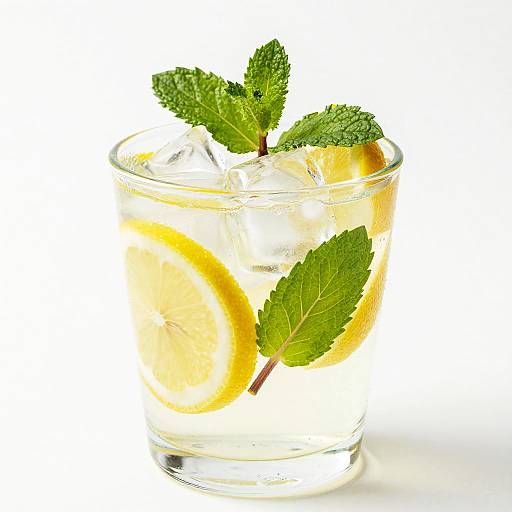 Refreshing Lemon Mint Ice Drink